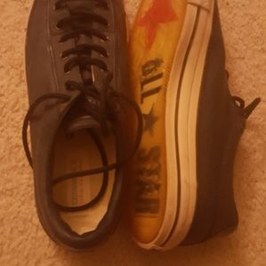 Navy Low Top Converse x John Varvatos Sneakers